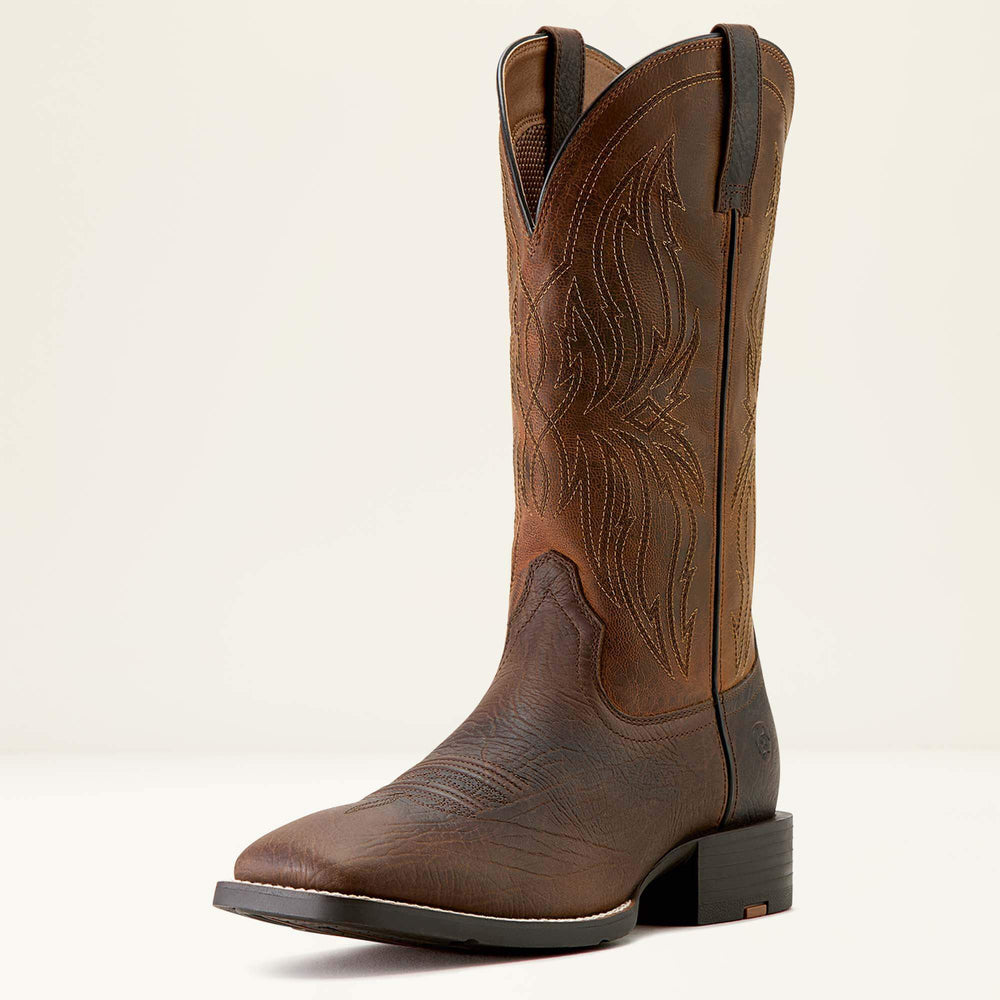 Ariat Sport Rustler Wide Square Toe Cowboy Boot For Sale
