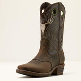 Ariat Hybrid Roughstock Antler Cowboy Boot On Sale