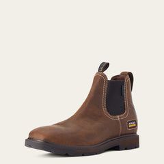 Ariat Groundbreaker Chelsea Wide Square Toe Waterproof Work Boot Outlet