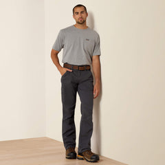 Ariat Rebar M4 Relaxed DuraStretch Washed Twill Dungaree Boot Cut Pant For Sale