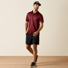 Ariat All Over Print Fitted Polo On Sale