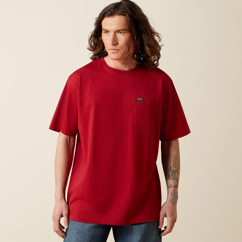 Ariat Rebar Cotton Strong Standard Pocket T-Shirt On Sale