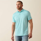 Ariat Jacquard Printed Fitted Polo Outlet