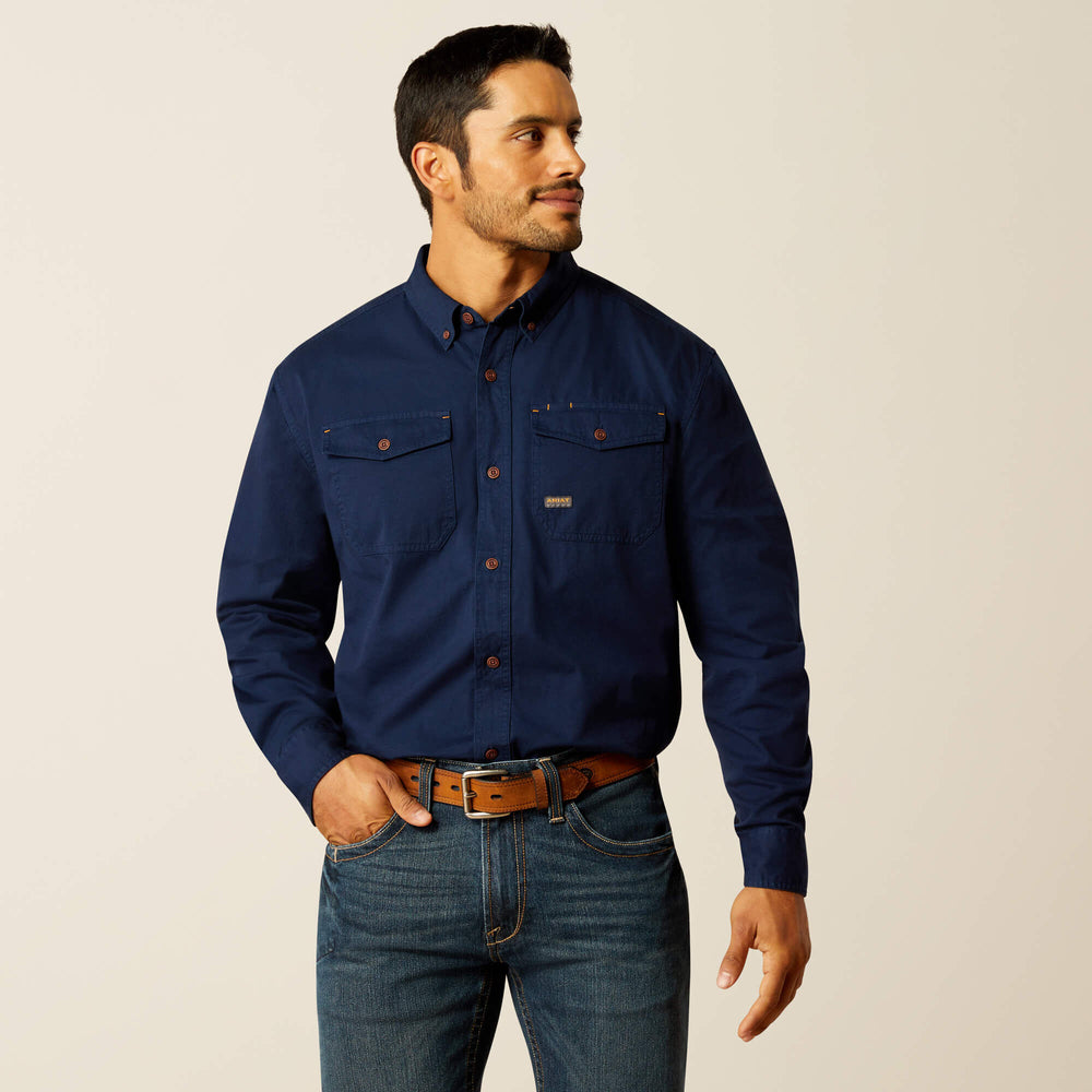 Ariat Rebar Washed Twill Work Shirt For Sale