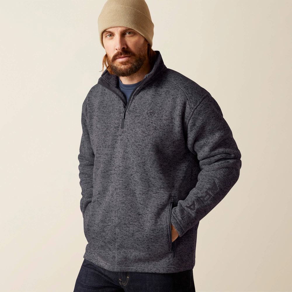 Ariat Caldwell Logo 1/4 Zip Sweater Discount