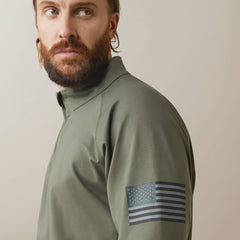 Ariat FR Combat Stretch Patriot 1/4 Zip Work Shirt Online