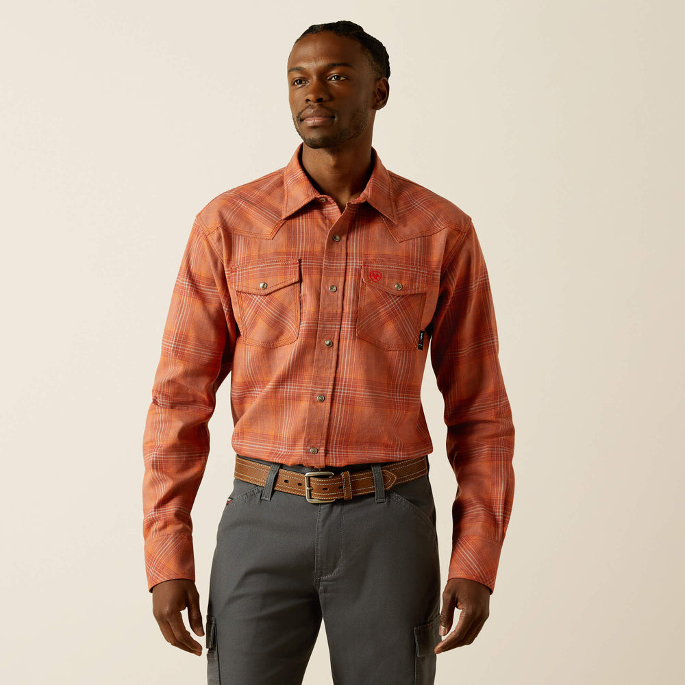Ariat FR Wayne Retro Fit Snap Work Shirt Sale