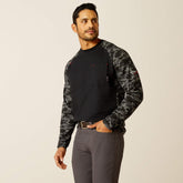 Ariat FR AC Stretch Camo Baseball T-Shirt For Sale