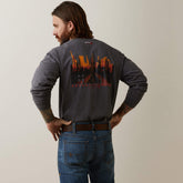 Ariat FR Air Refinery Row Graphic Henley Top Online