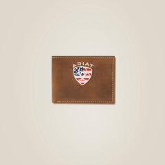 Ariat Flag Shield Bifold Wallet Discount