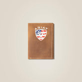 Ariat Flag Shield Trifold Wallet Online