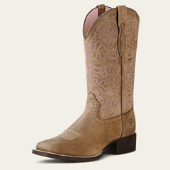 Ariat Round Up Remuda Wide Square Toe Western Boot Outlet
