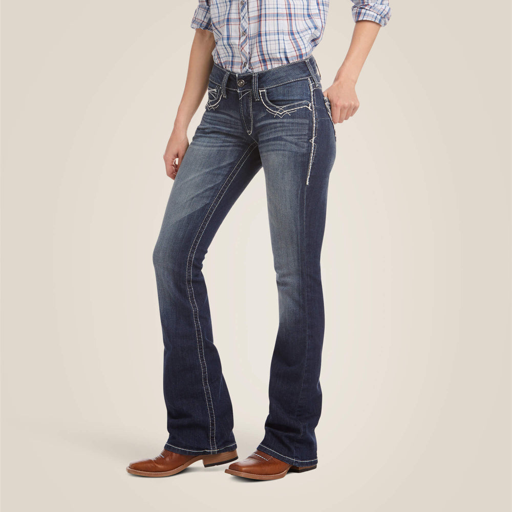 Ariat R.E.A.L. Mid Rise Stretch Entwined Boot Cut Jean Online