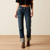 Ariat R.E.A.L. Mid Rise Stretch Ivy Stackable Straight Leg Jean For Sale