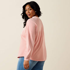 Ariat Canvas Oversized Long Sleeve T-Shirt For Sale