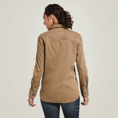 Ariat Rebar Washed Twill Work Shirt On Sale