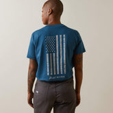 Ariat Rebar Cotton Strong American Flag Graphic T-Shirt On Sale