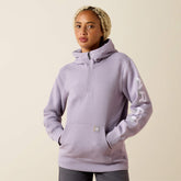 Ariat Rebar Lightweight Logo 1/2 Zip Hoodie On Sale