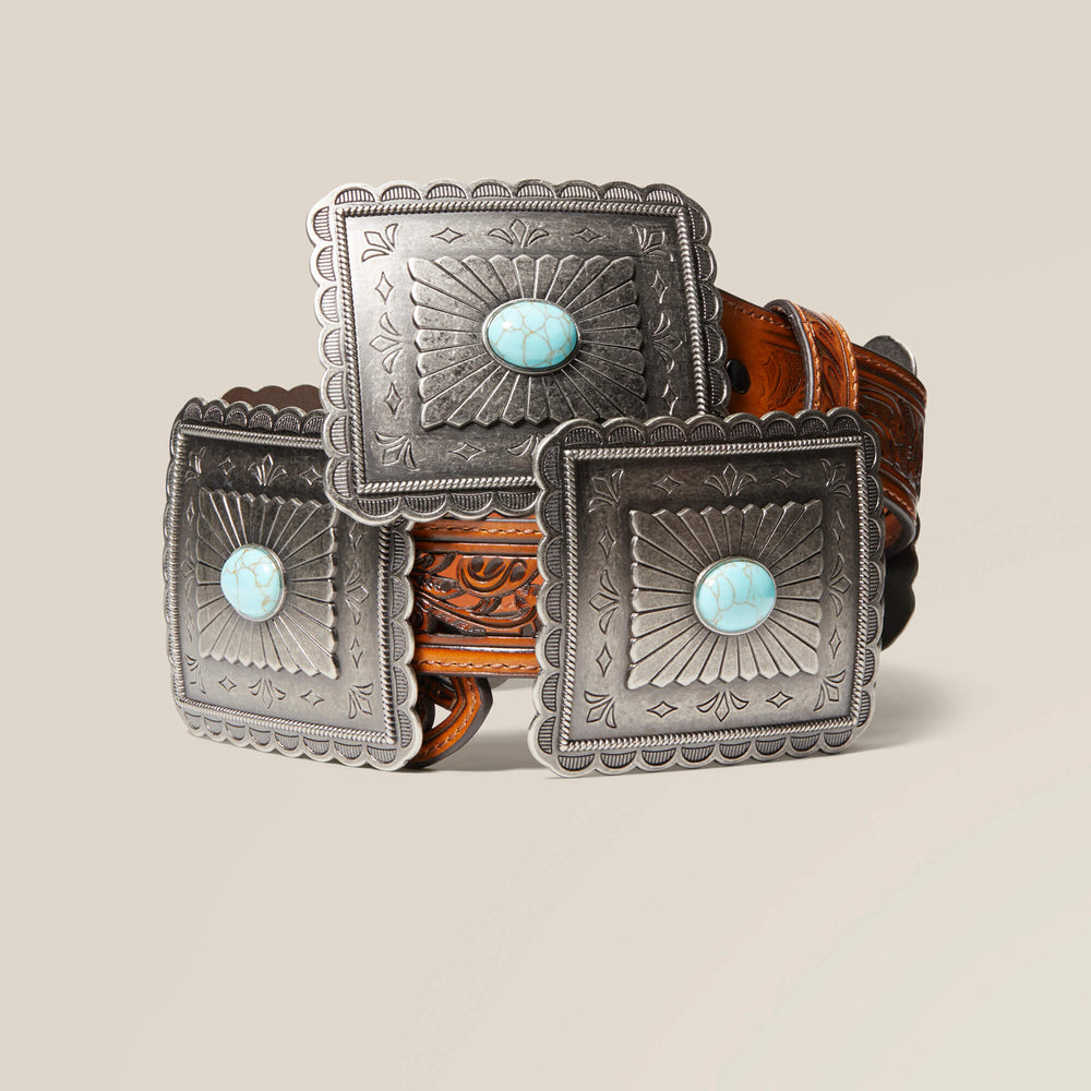 Ariat Turquoise Burst Concho Belt Outlet