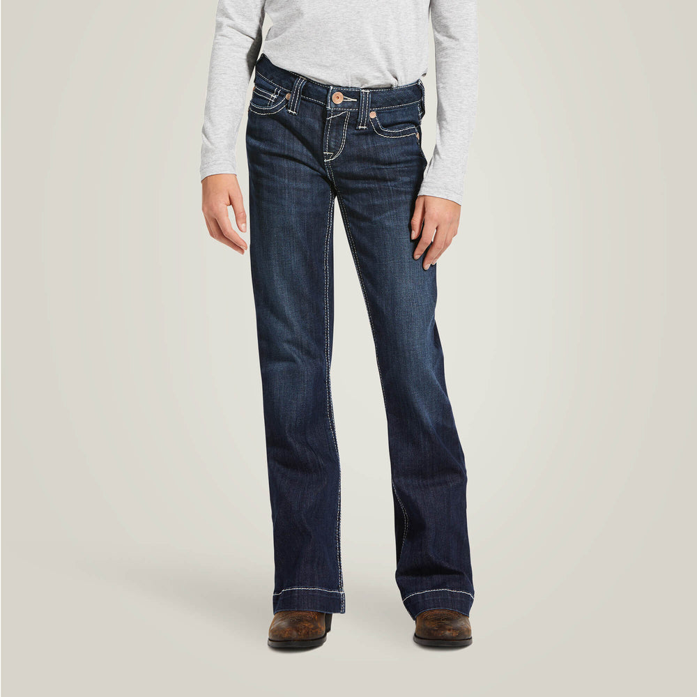 Ariat Trouser Mid Rise Stretch Ella Wide Leg Jean Outlet