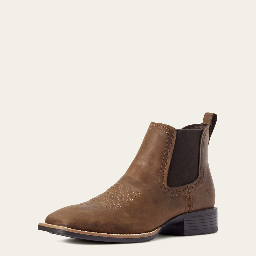 Ariat Booker Chelsea Wide Square Toe Western Boot Discount