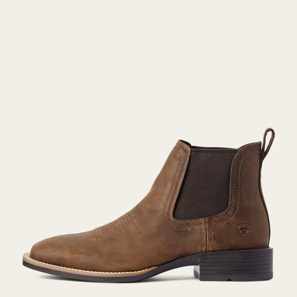 Ariat Booker Chelsea Wide Square Toe Western Boot Discount