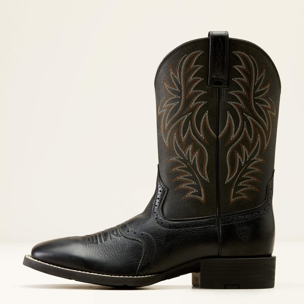Ariat Sport Western Wide Square Toe Cowboy Boot For Sale