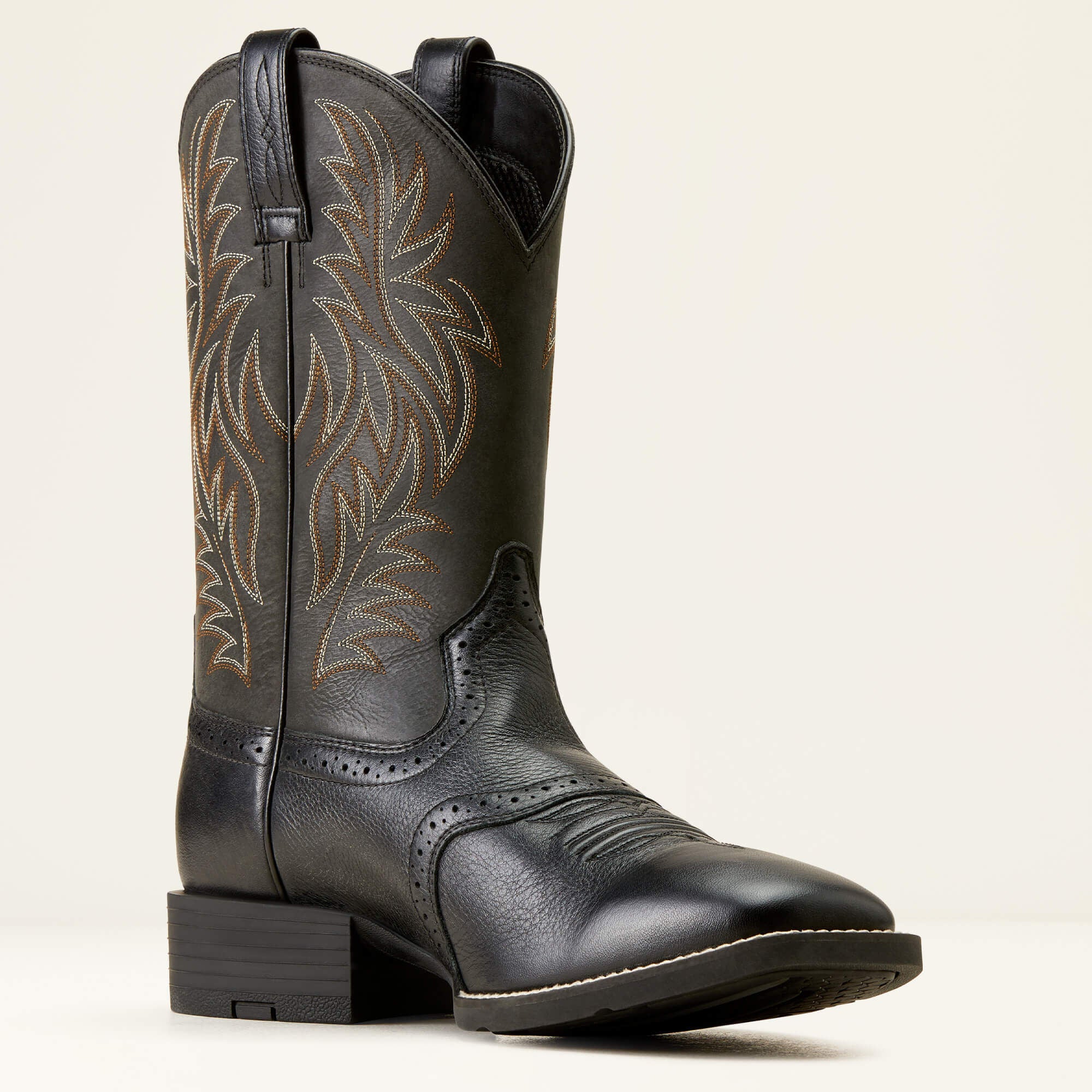Ariat Sport Western Wide Square Toe Cowboy Boot For Sale