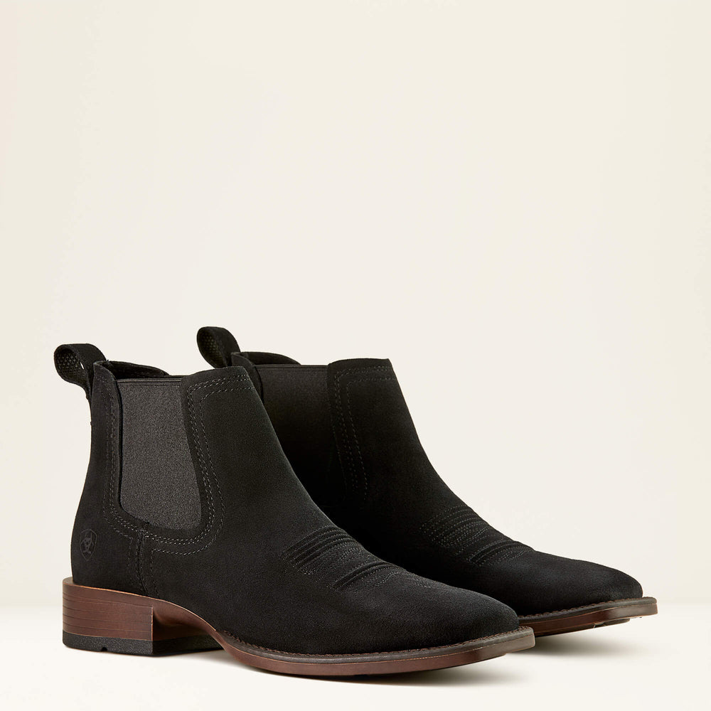 Ariat Booker Chelsea Wide Square Toe Western Boot Discount