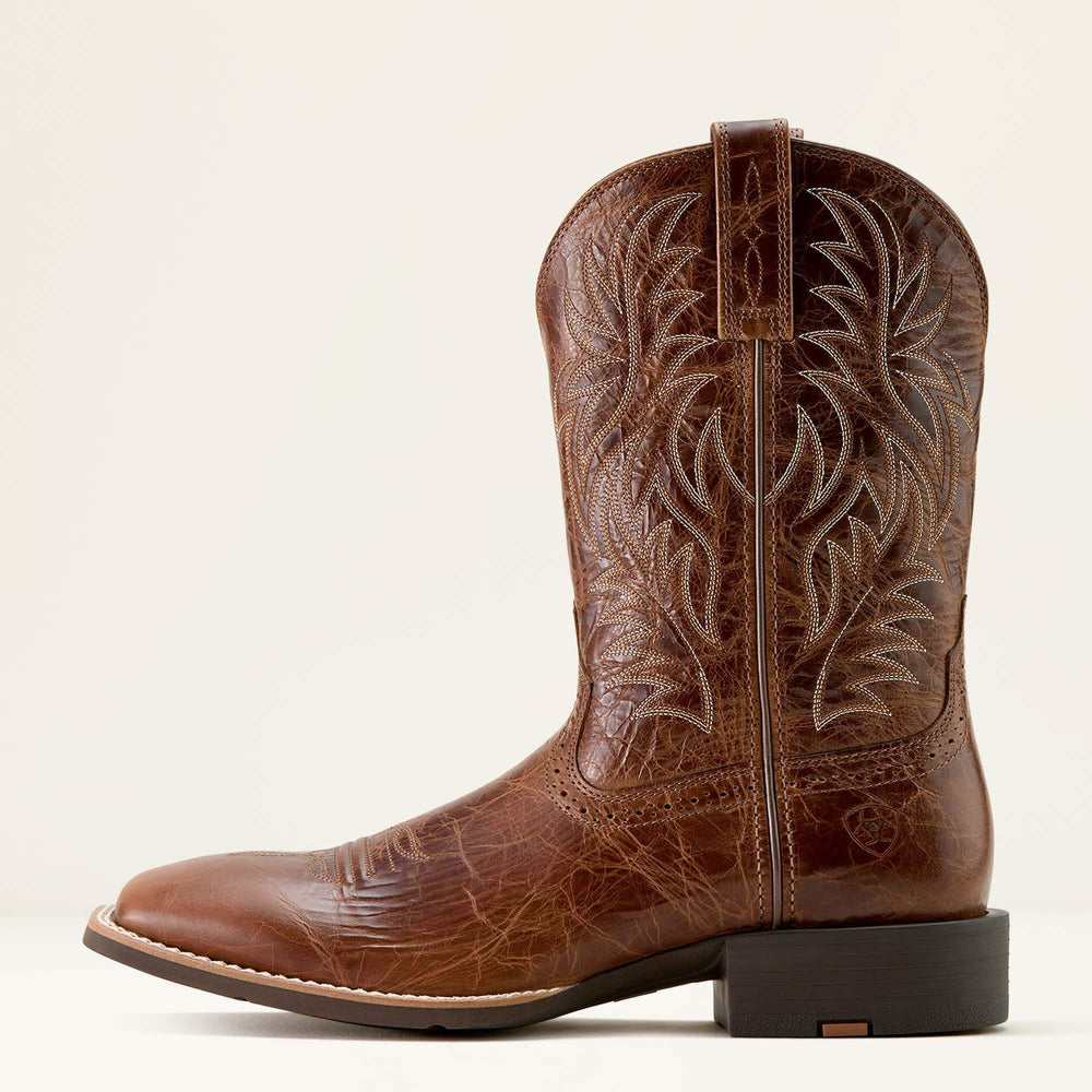 Ariat Sport Western Wide Square Toe Cowboy Boot For Sale
