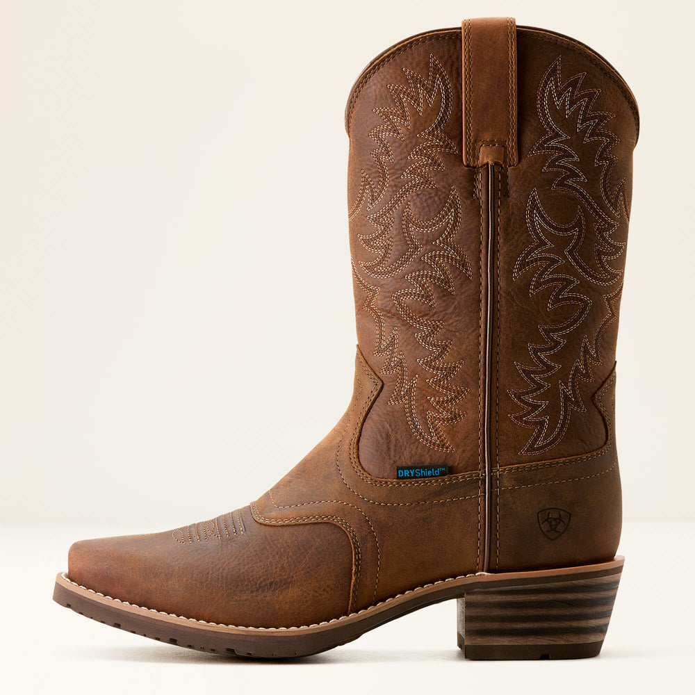Ariat Hybrid Roughstock Square Toe Waterproof Cowboy Boot On Sale