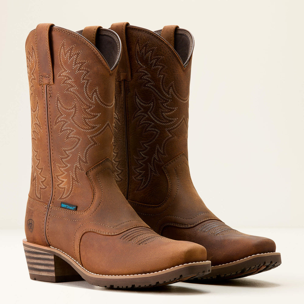 Ariat Hybrid Roughstock Square Toe Waterproof Cowboy Boot On Sale