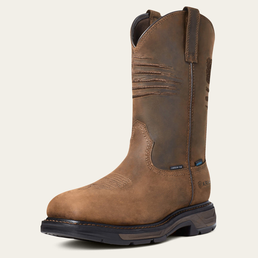 Ariat WorkHog XT Patriot Waterproof Carbon Toe Work Boot Sale