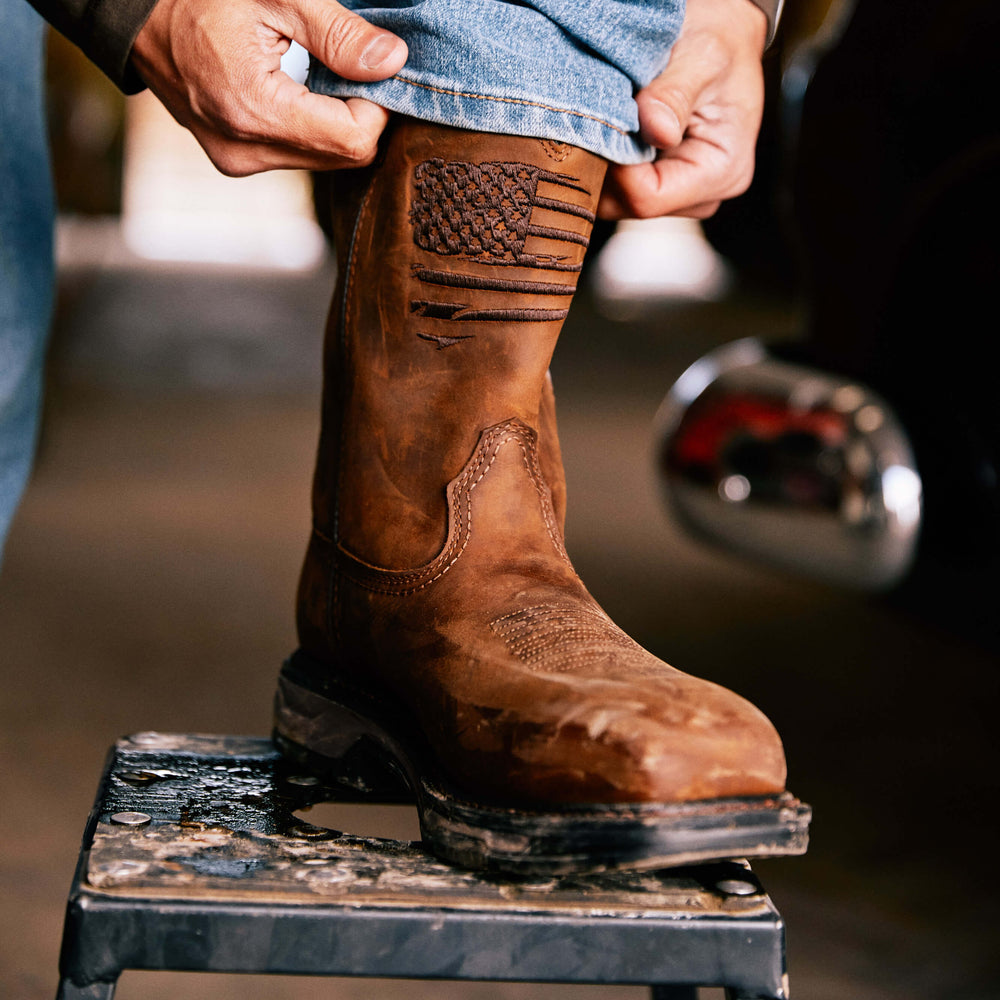 Ariat WorkHog XT Patriot Waterproof Carbon Toe Work Boot Sale