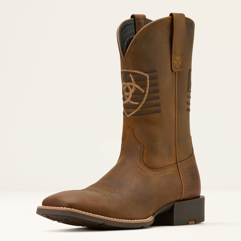Ariat Sport Freedom Wide Square Toe Cowboy Boot On Sale