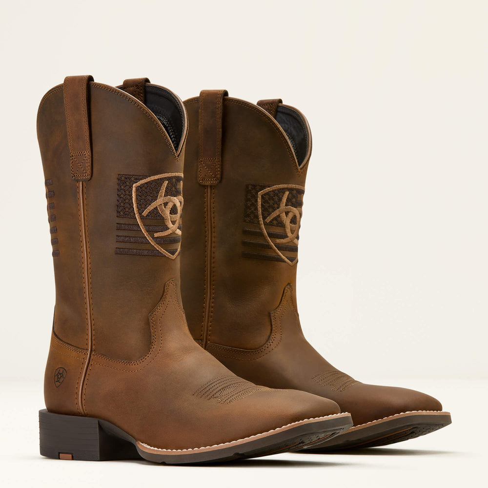 Ariat Sport Freedom Wide Square Toe Cowboy Boot On Sale