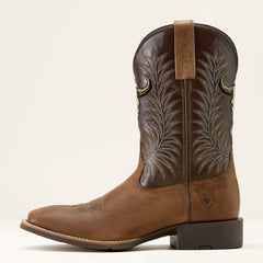 Ariat Sport Steer Skull Wide Square Toe Cowboy Boot Discount