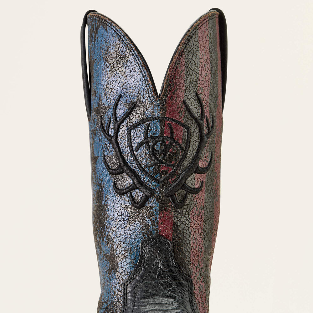 Ariat Sport Liberty Antler Wide Square Toe Cowboy Boot On Sale