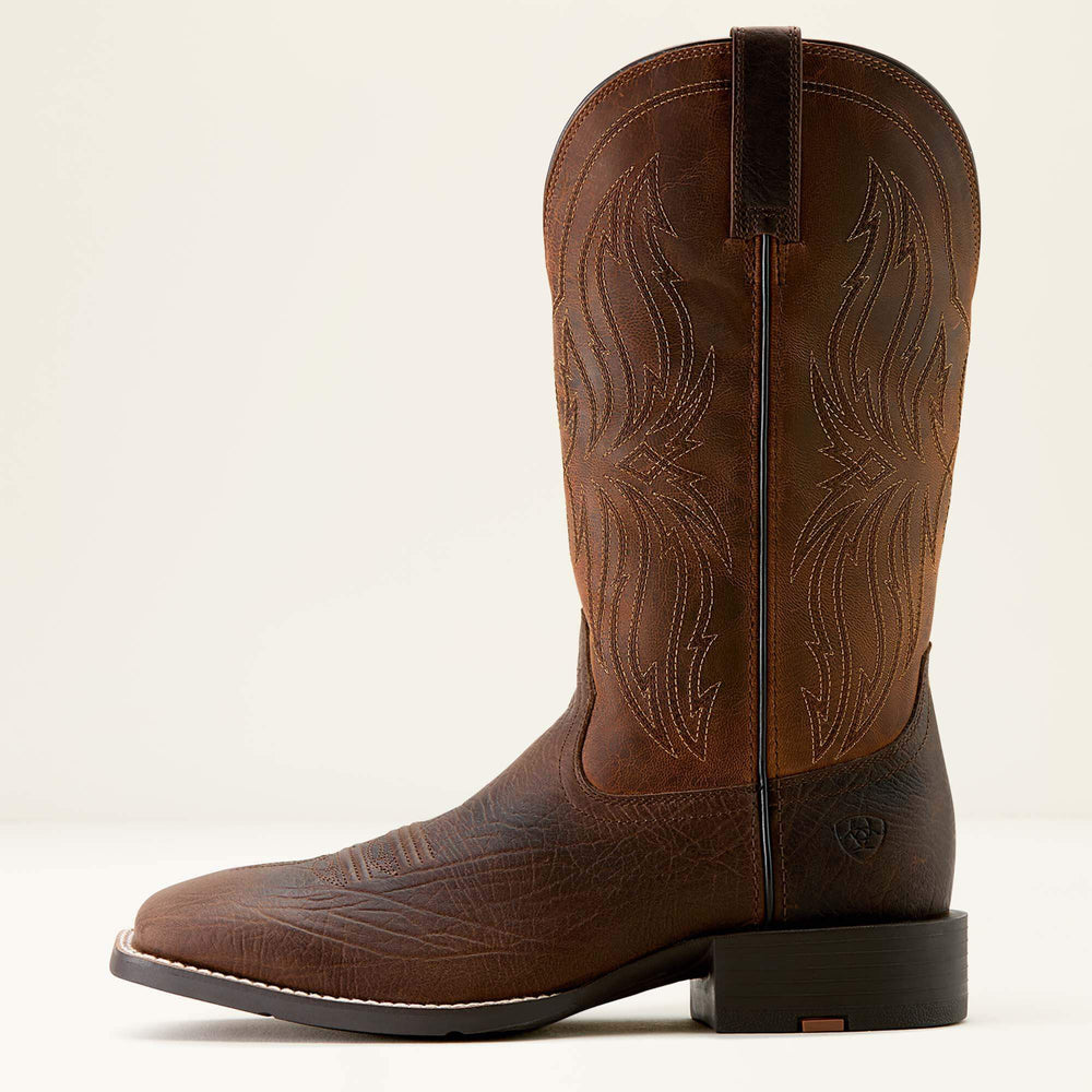 Ariat Sport Rustler Wide Square Toe Cowboy Boot For Sale