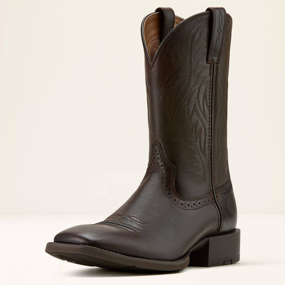 Ariat Sport Western Wide Square Toe Cowboy Boot For Sale