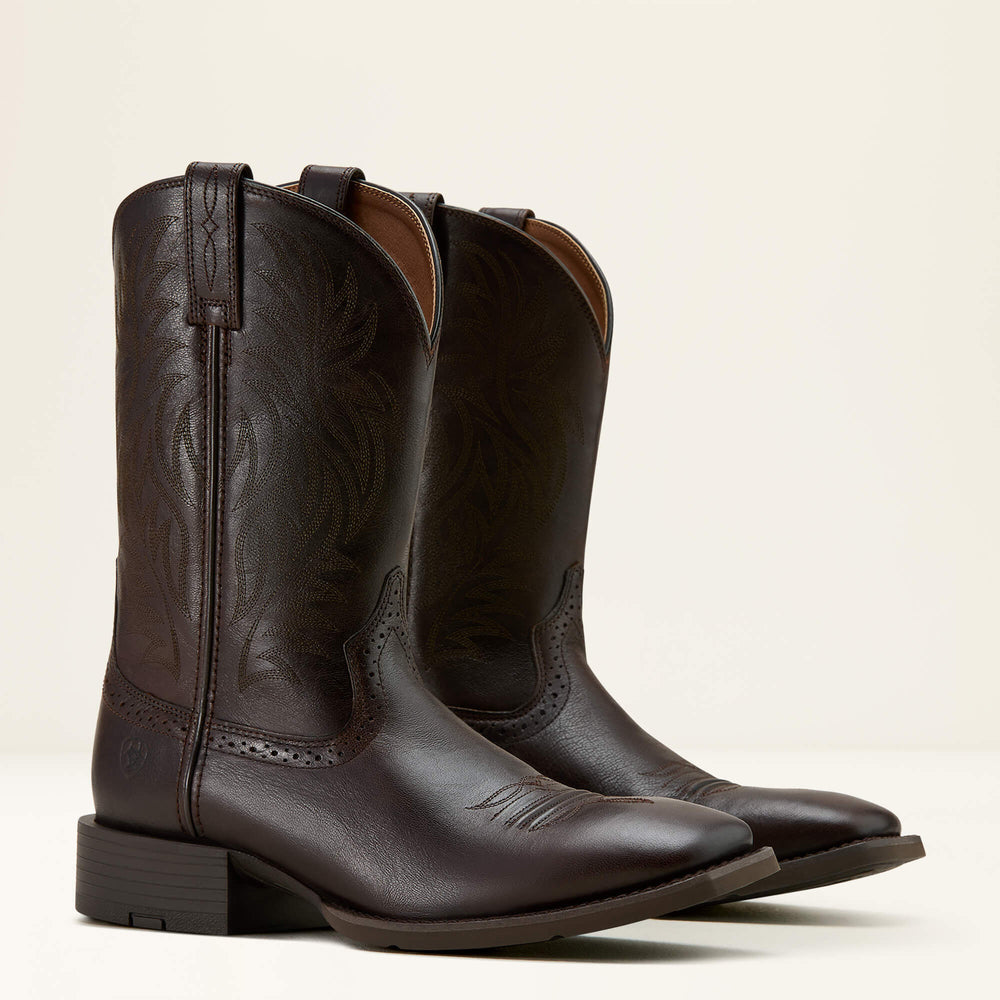 Ariat Sport Western Wide Square Toe Cowboy Boot For Sale