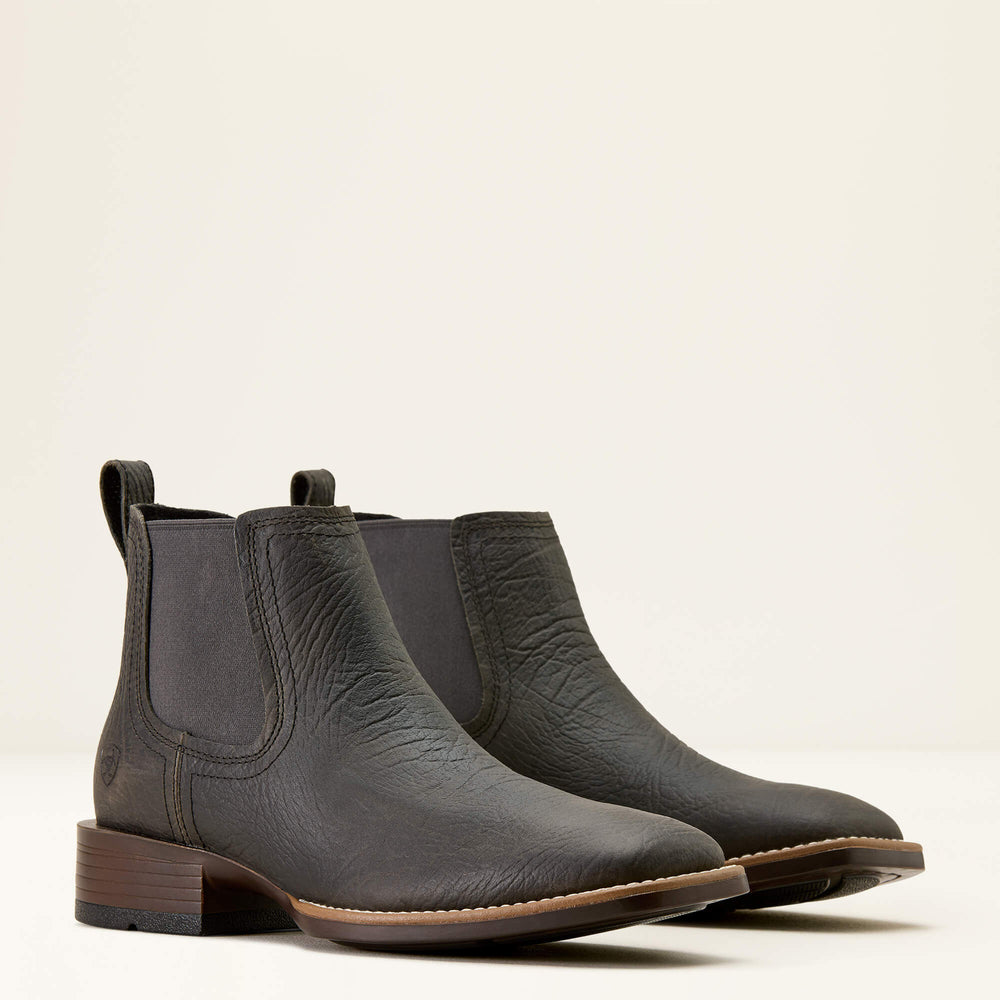 Ariat Booker Chelsea Wide Square Toe Western Boot Discount