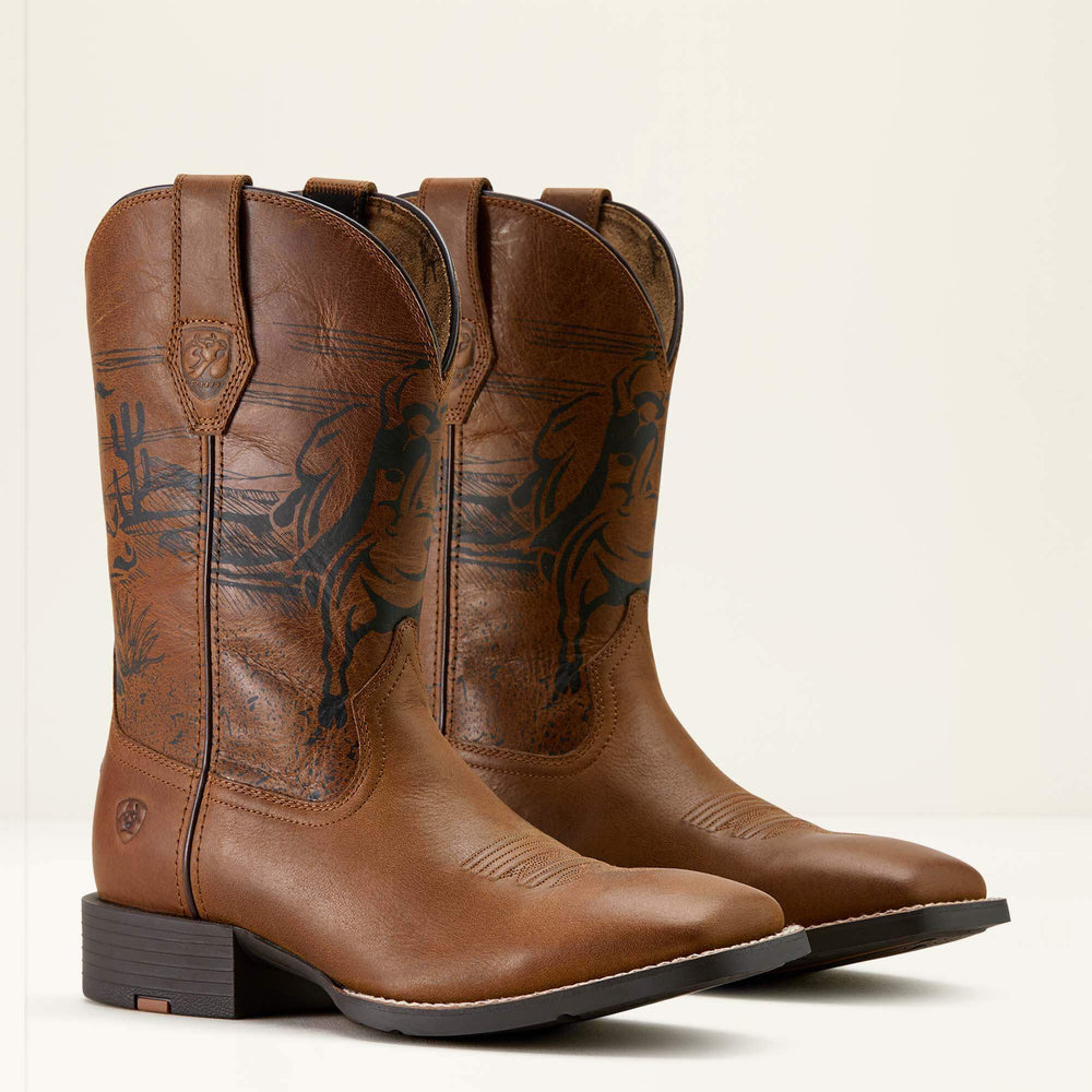 Ariat Sport PBR Wide Square Toe Cowboy Boot Sale