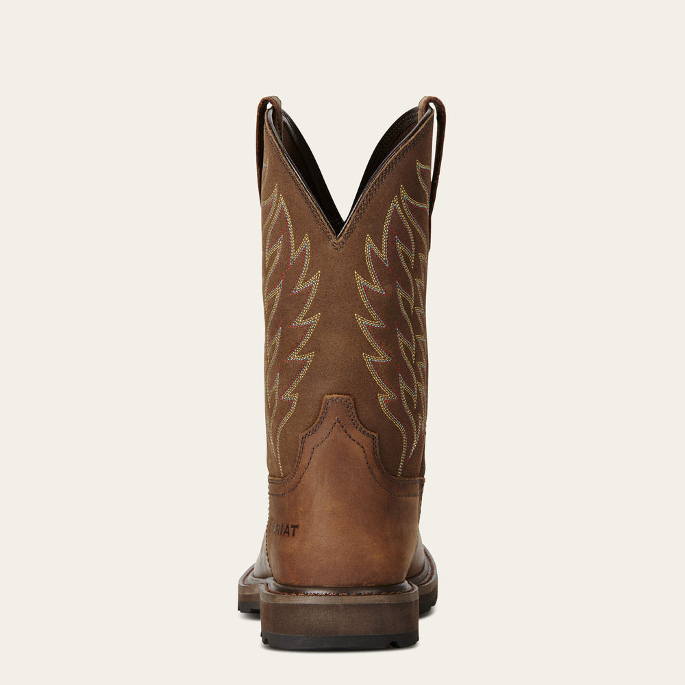 Ariat Groundbreaker Wide Square Toe Steel Toe Work Boot Sale