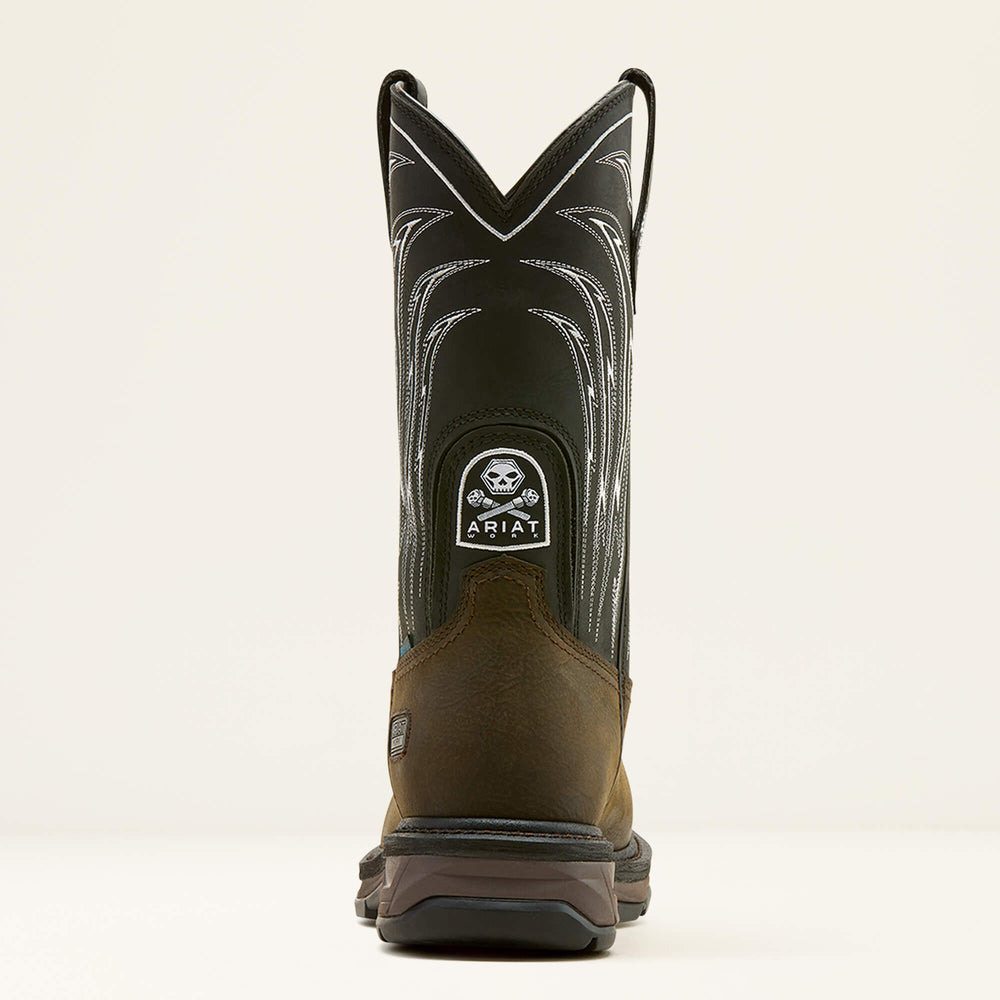 Ariat WorkHog XT Bolt Skull Waterproof Wide Square Toe Carbon Toe Work Boot Outlet