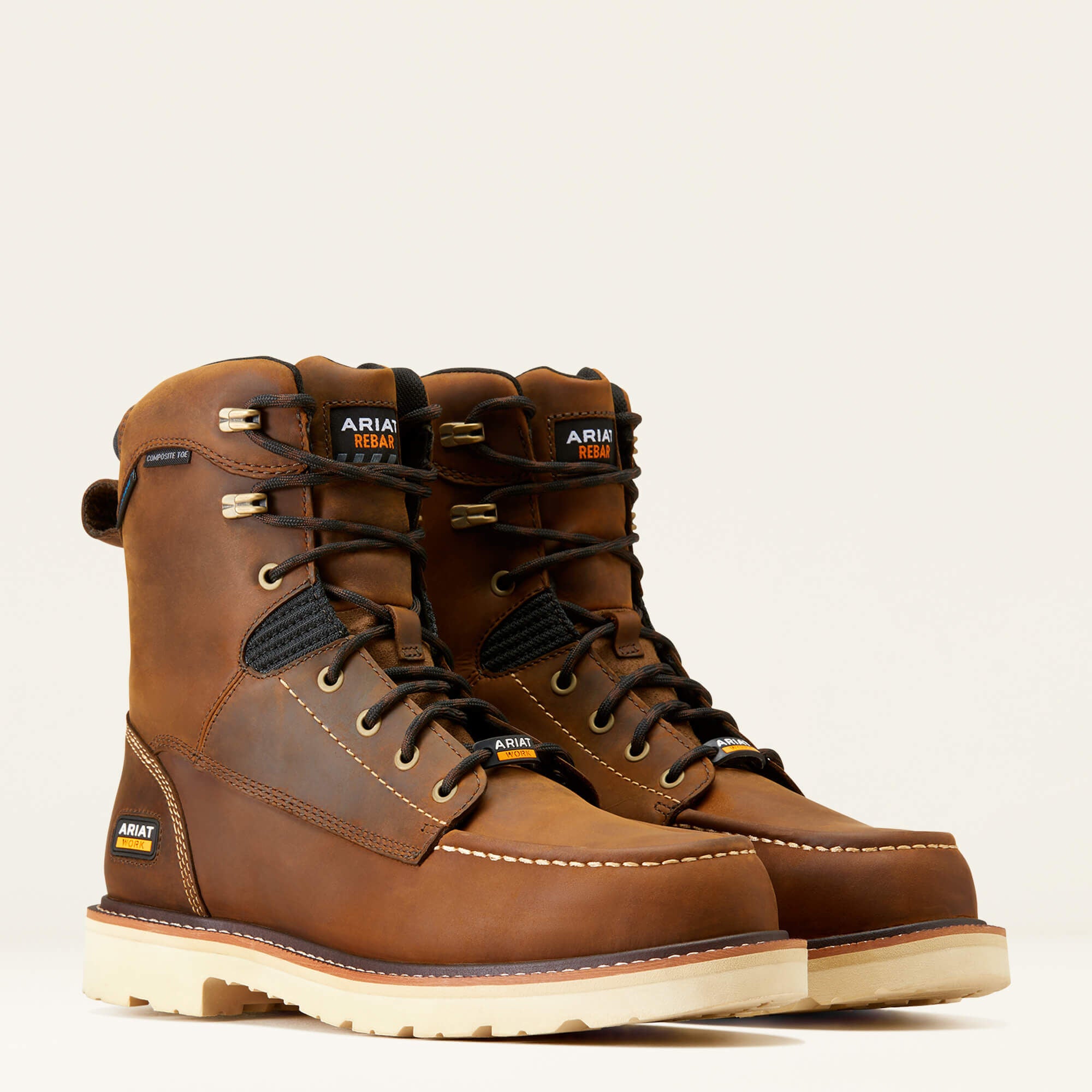 Ariat Rebar Lift 8" Waterproof Composite Toe Work Boot For Sale