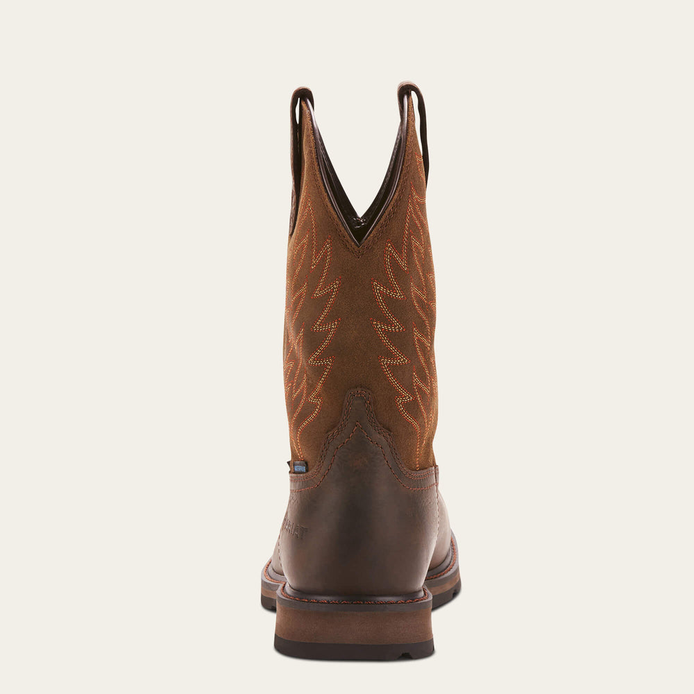 Ariat Groundbreaker Wide Square Toe Waterproof Steel Toe Work Boot For Sale