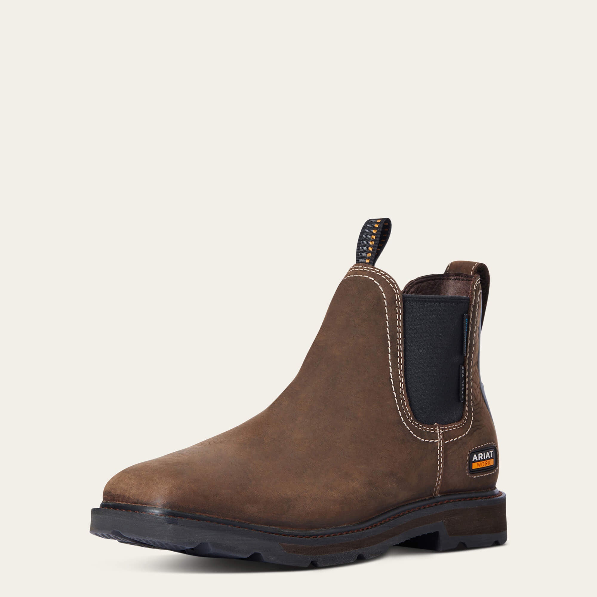 Ariat Groundbreaker Chelsea Wide Square Toe Waterproof Steel Toe Work Boot Outlet