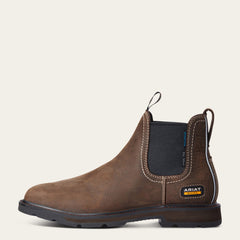 Ariat Groundbreaker Chelsea Wide Square Toe Waterproof Steel Toe Work Boot Outlet