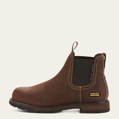 Ariat Groundbreaker Chelsea Waterproof Steel Toe Work Boot Sale